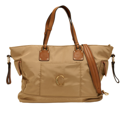 Chloe C Changing Bag, &pound;220, Handbags, Brown, Nylon, Front view